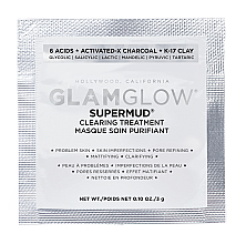 Парфумерія, косметика Очищувальна маска для обличчя на основі глини - Glamglow Supermud Clearing Mud Mask Treatment (пробник)