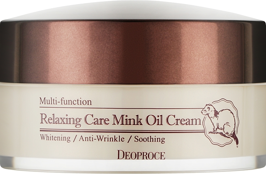 УЦЕНКА Крем расслабляющий с жиром норки - Deoproce Relaxing Care Mink Oil Cream * — фото N1