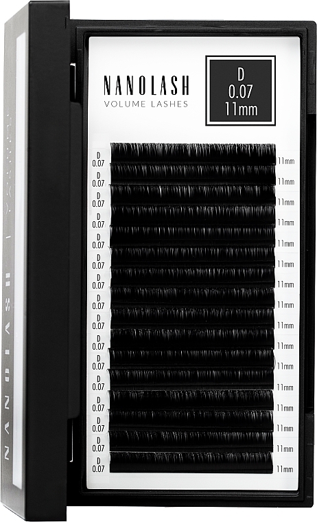 Nanolash Volume Lashes - Накладні вії D, 0.07 (11 мм) — фото N15