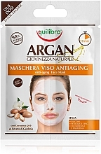 Духи, Парфюмерия, косметика Антивозрастная маска для лица с коэнзимом Q10 и экстрактом гардении - Equilibra Argan Face Mask
