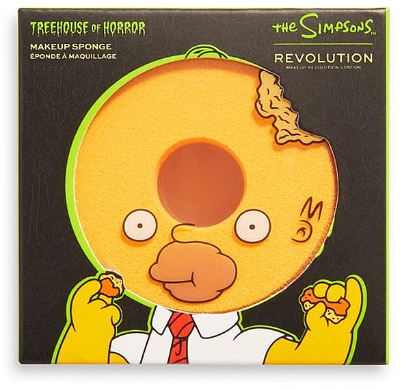 Спонж для макияжа "Гомер с головой-пончиком" - Makeup Revolution The Simpsons Makeup Sponge Donut Head Homer — фото N1