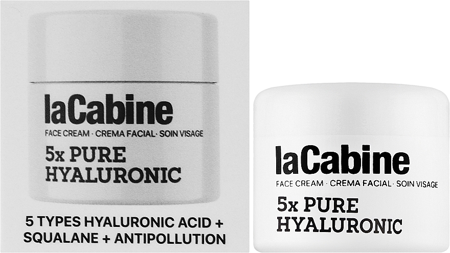 Крем для лица c гиалуроном - La Cabine Pure 5xHyaluronic Cream (мини) — фото N2