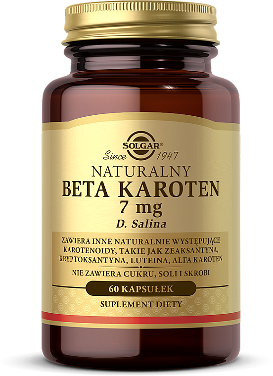 Пищевая добавка "Бета-каротин" - Solgar Beta-Carotene 7 mg — фото N1