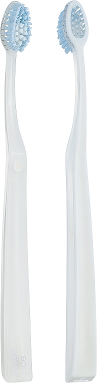 Зубная щетка средней жесткости с щетиной "Pedex", белая - Edel+White Whitening Medium Toothbrush — фото N2