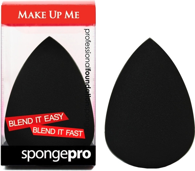 Профессиональный спонж-капля для тональной основы, черный - Make Up Me SpongePro