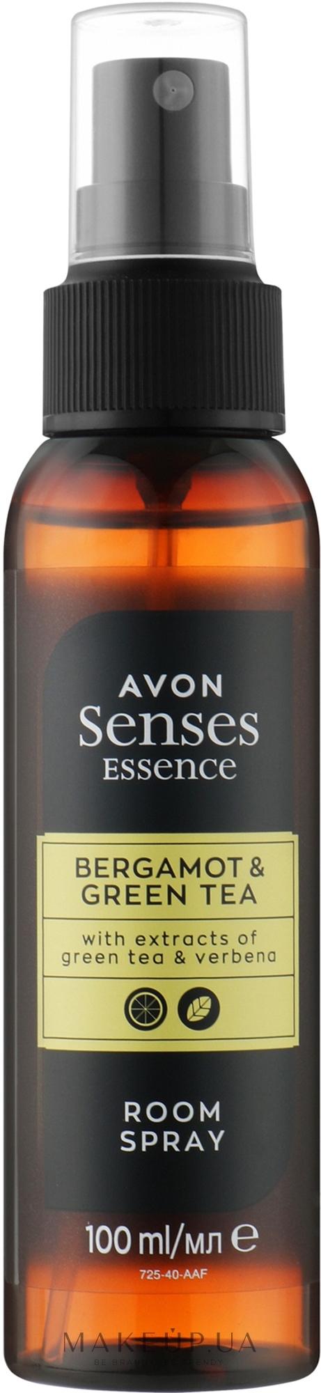 Спрей для комнаты "Бергамот и зеленый чай" - Avon Senses Essence Bergamot & Green Tea Room Spray — фото 100ml