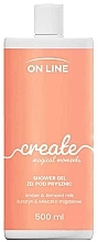 Гель для душа "Янтарь и миндальное молоко" - On Line Create Shower Gel — фото N1