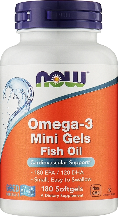 Мини капсулы Омега 3 - Now Foods Omega-3 Mini Gels