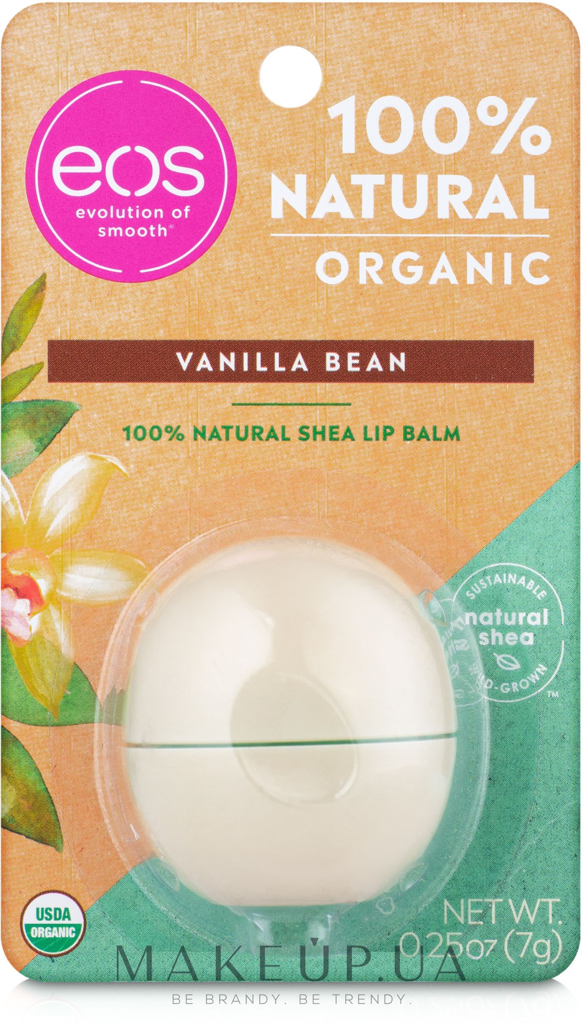 Бальзам для губ "Ваніль" - EOS Smooth Sphere Lip Balm Vanilla Bean — фото 7g