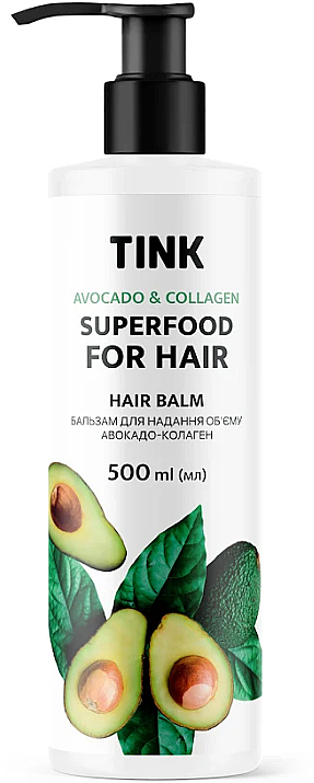 Бальзам для надання об'єму "Авокадо та колаген" - Tink SuperFood For Hair Avocado & Collagen Balm — фото N4