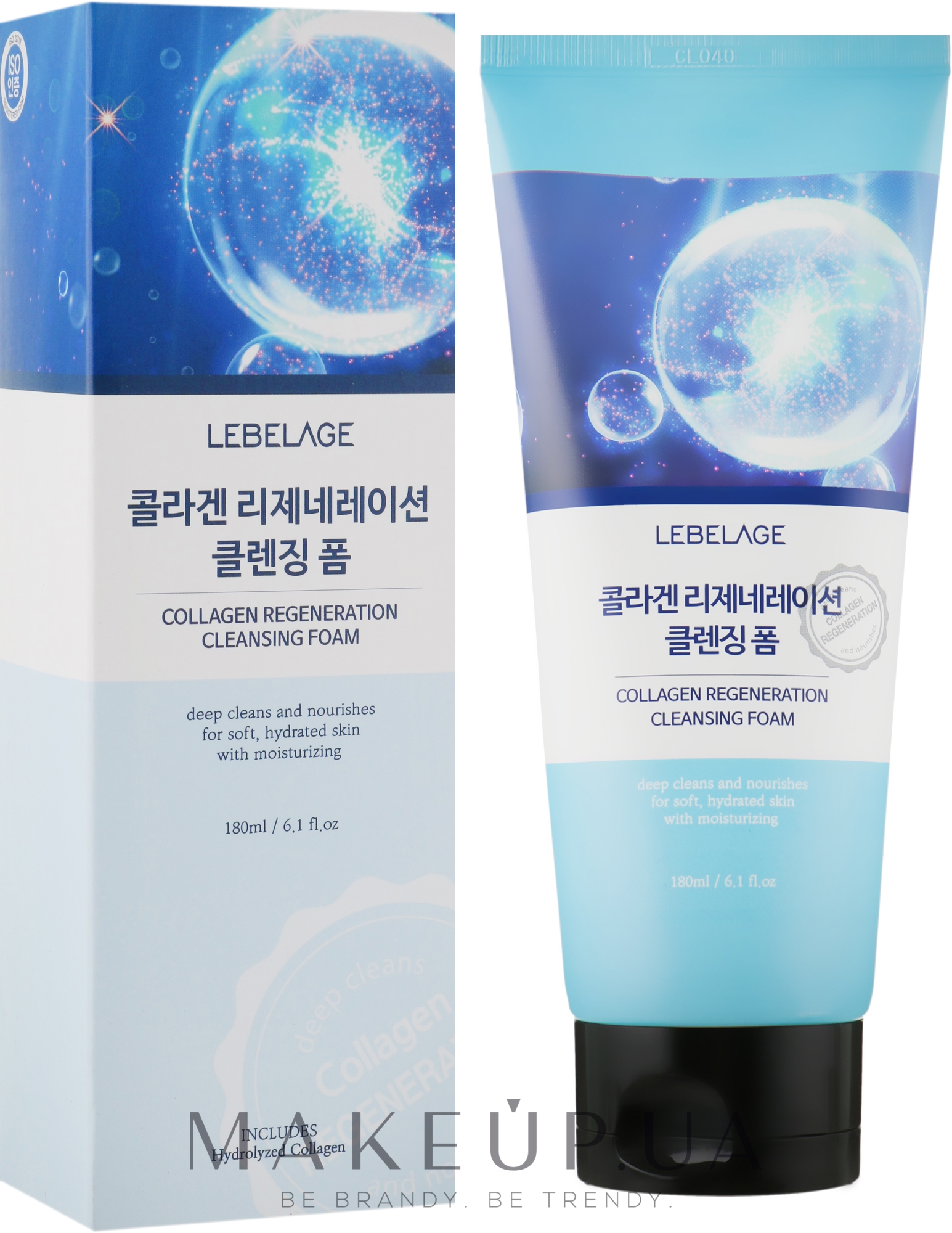 Пенка очищающая с коллагеном - Lebelage Collagen Regeneration Cleansing Foam — фото 180ml