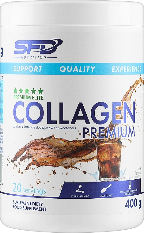 Харчова добавка "Колаген преміум", кола - SFD Nutrition Collagen Premium Cola — фото N1