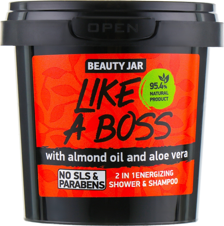 Шампунь-гель для душа "Like A Boss" - Beauty Jar 2 in 1 Energizing Shower & Shampoo