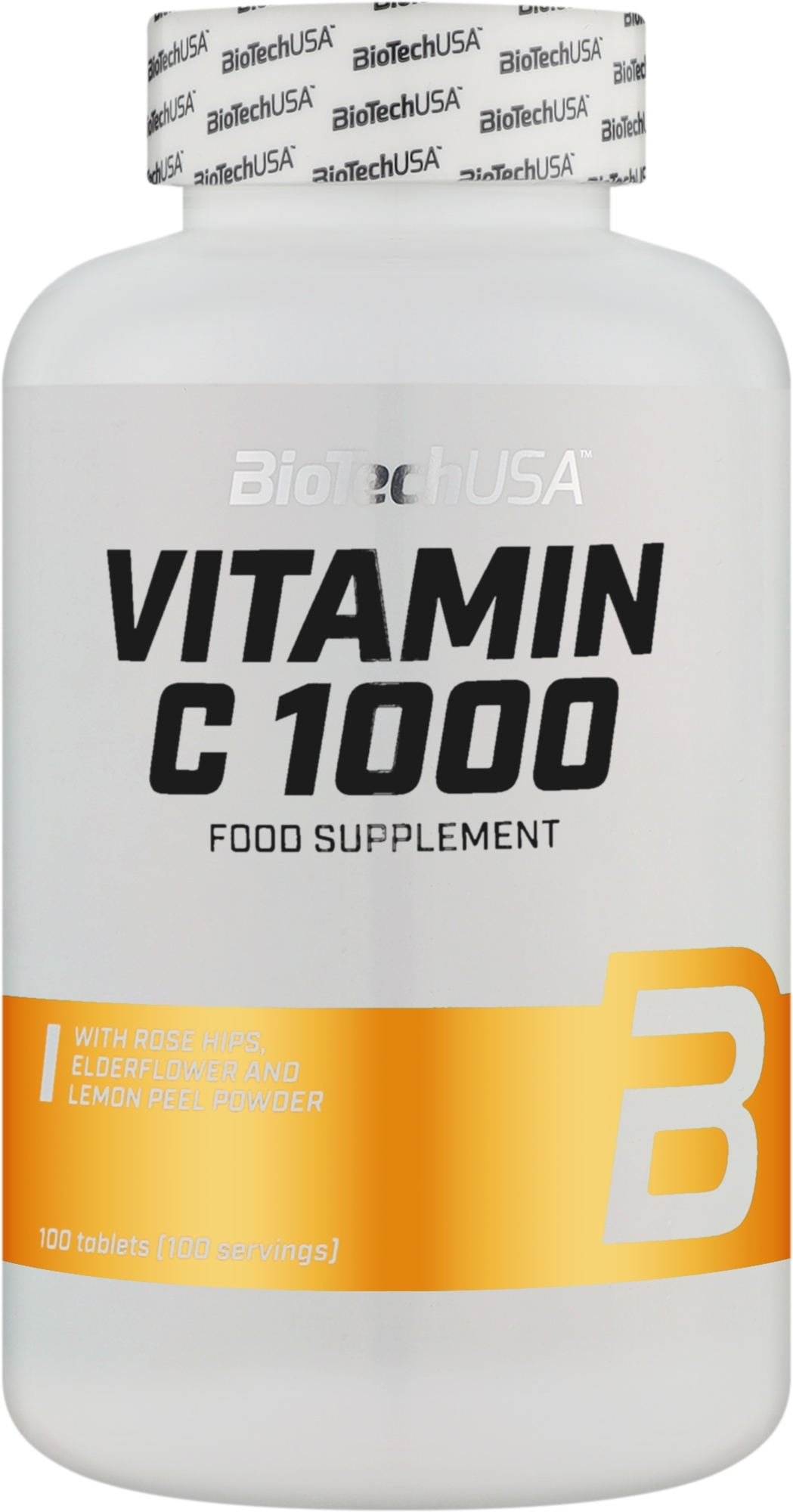 Харчова добавка "Вітамін C" - BioTechUSA Vitamin C 1000 Food Supplement — фото 100шт