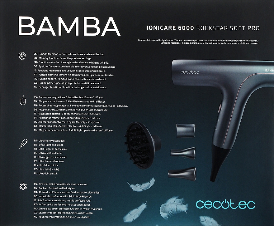 Фен для волосся - Cecotec Bamba IoniCare 6000 RockStar Soft Pro — фото N2