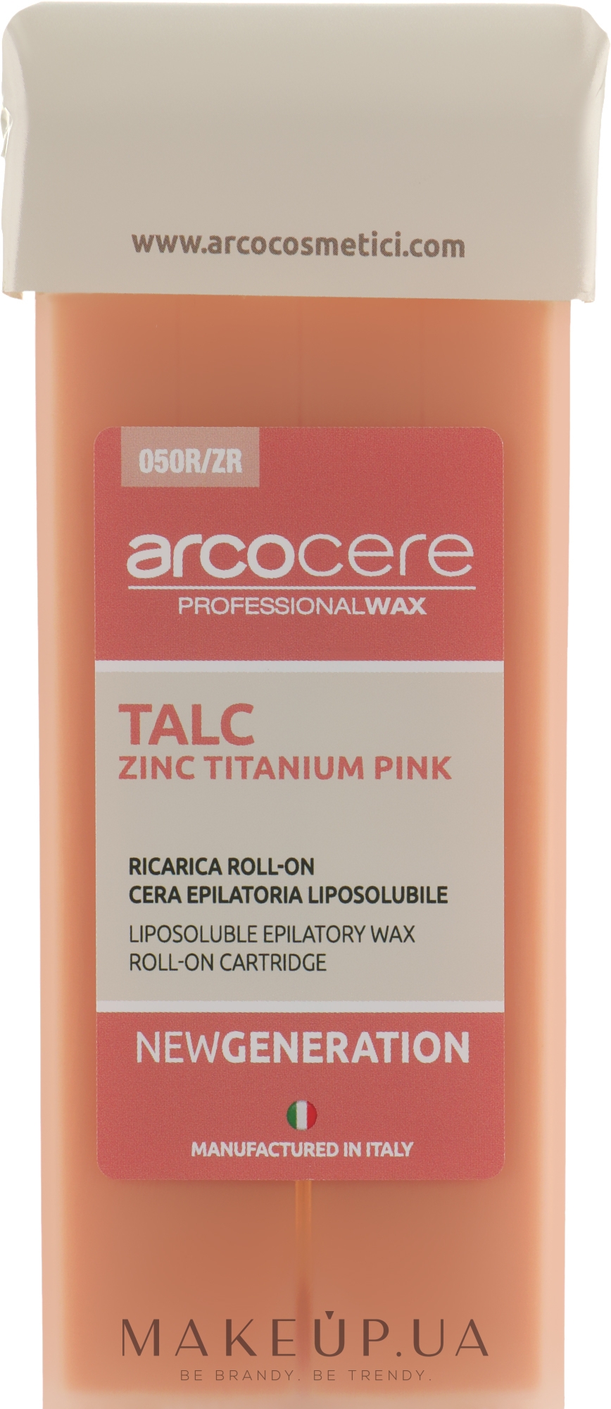 Воск в кассете «Тальк» - Arcocere Wax Pink Titanium Roll-On Cartidge — фото 100ml