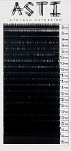 Парфумерія, косметика Вії для нарощування 20 л, MIX чорні, вигин B, товщина 0.07 мм, довжина 8(2)*9(3)*10(3)*11(3)*12(3)*13(3)*14(2)*15(1) мм - Asti