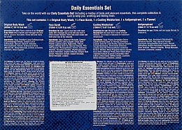 Набор - The Bluebeards Revenge Daily Essentials Set (b/wash/300ml + f/sc/150ml + f/cr/150ml + deo/stick/50ml + towel) — фото N3