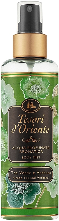 ПОДАРУНОК! Парфумована вода для тіла "Зелений чай і вербена" - Tesori d'Oriente Body Mist Green Tea and Verbena — фото N1