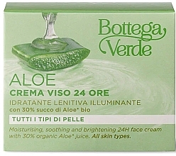 Крем для лица с органическим соком алоэ - Bottega Verde Aloe 24H Face Cream — фото N3