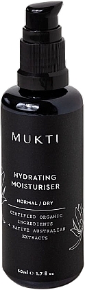 Зволожувальний крем для сухої та нормальної шкіри обличчя - Mukti Organics Hydrating Moisturiser Cream — фото N1