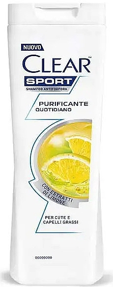 Шампунь против перхоти с лимоном - Clear Sport Purificante Shampoo — фото N1