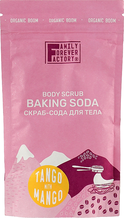 Скраб-сода для тела "Танго с манго" - Family Forever Factory Organic Boom Body Scrub Baking Soda