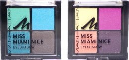 Духи, Парфюмерия, косметика Тени для век - Manhattan Eyeshadow Quad Miss Miami Nice