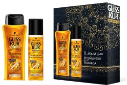 Духи, Парфюмерия, косметика УЦЕНКА Набор - Gliss Kur Oil Nutritive Kit (shm/250ml + cond/200ml) *