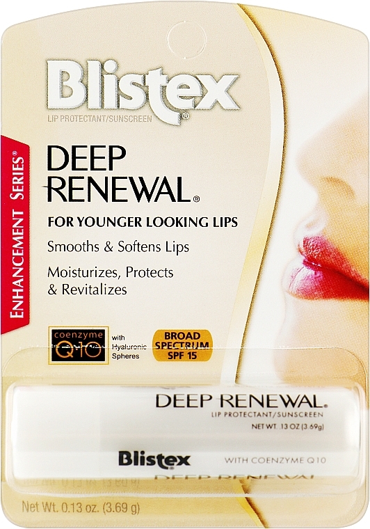 Бальзам для губ посиленого зволоження - Blistex Deep Renewal Anti-Aging Treatment SPF15 — фото N1