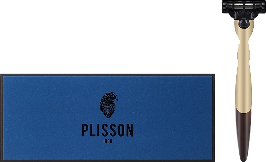 Безопасная бритва - Plisson Joris M3 Odyssey Shaver Rosewood Gold Finish — фото N1