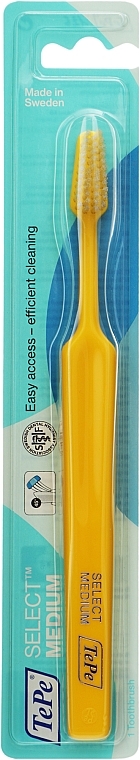 Зубная щетка Select, средняя, желтая - TePe Select Medium — фото N1