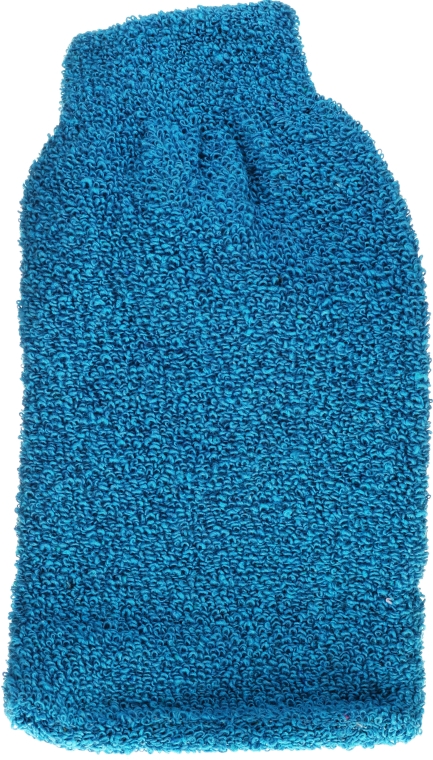 Рукавиця для миття і масажу тіла, синя - Efas — фото N1