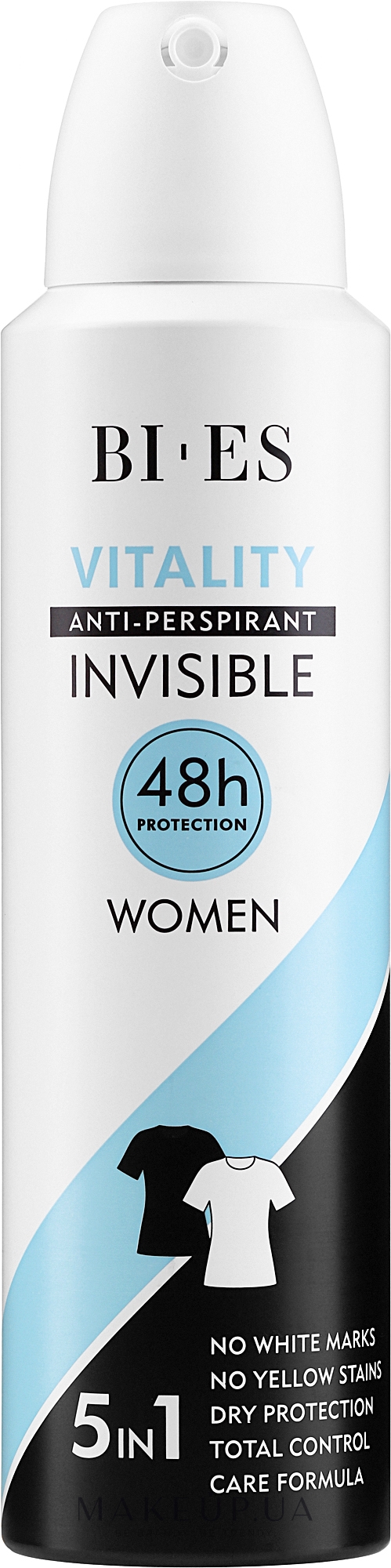 Антиперспірант-спрей - Bi-Es Woman Vitality Anti-Perspirant Invisible — фото 150ml