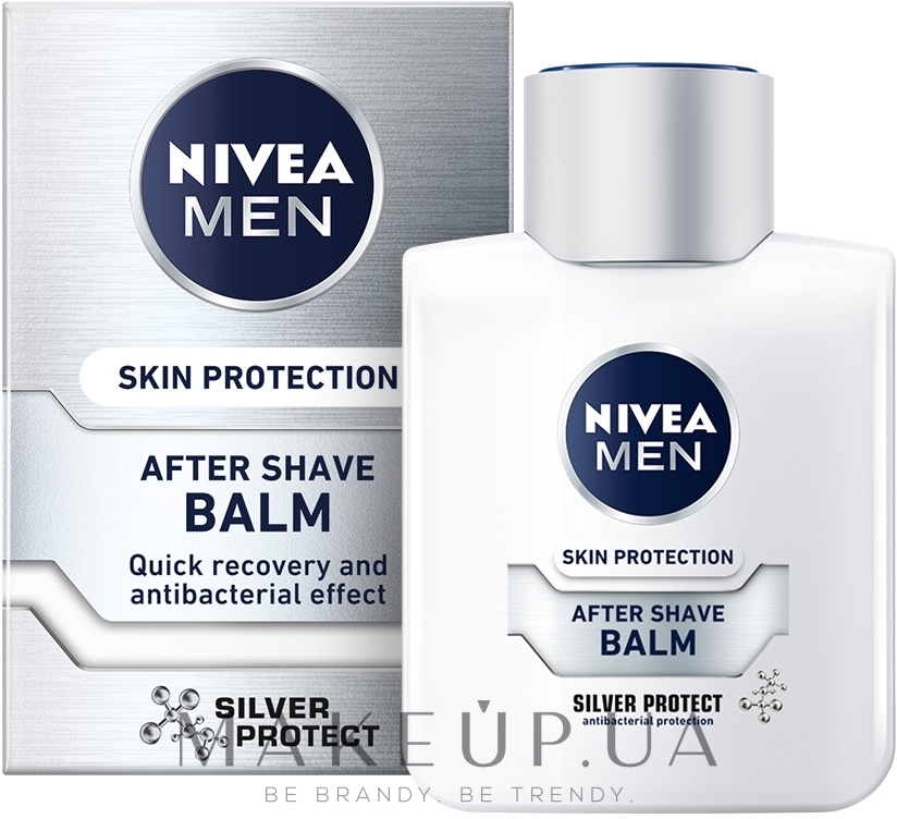Бальзам після гоління «Срібний захист» з антибактеріальним ефектом - NIVEA MEN Silver Protect After Shave Balm — фото 100ml