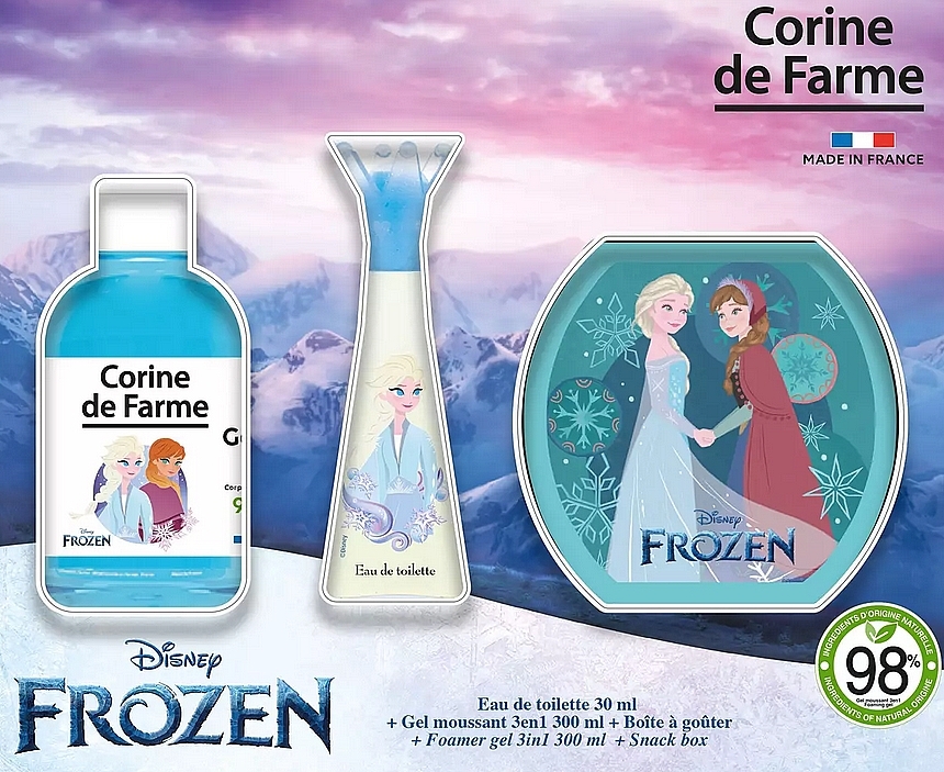 Corine De Farme Frozen - Набір (edt/30ml + sh/gel/300ml + acc/1pc) — фото N1