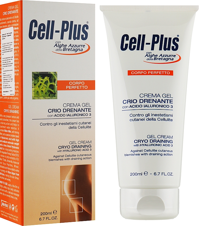 Гель-крем с крио-эффектом и гиалуроновой кислотой 3 - BiosLine Cell-Plus Gel Cream — фото N2