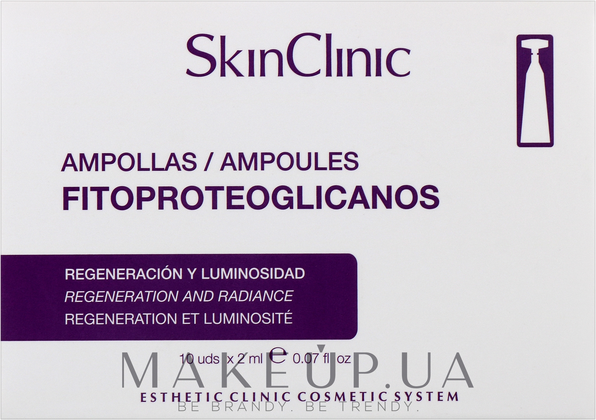 Сыворотка "Концентрат красоты", обновление и сияние - SkinClinic Fitoproteoglicanos Ampoules — фото 10x2ml