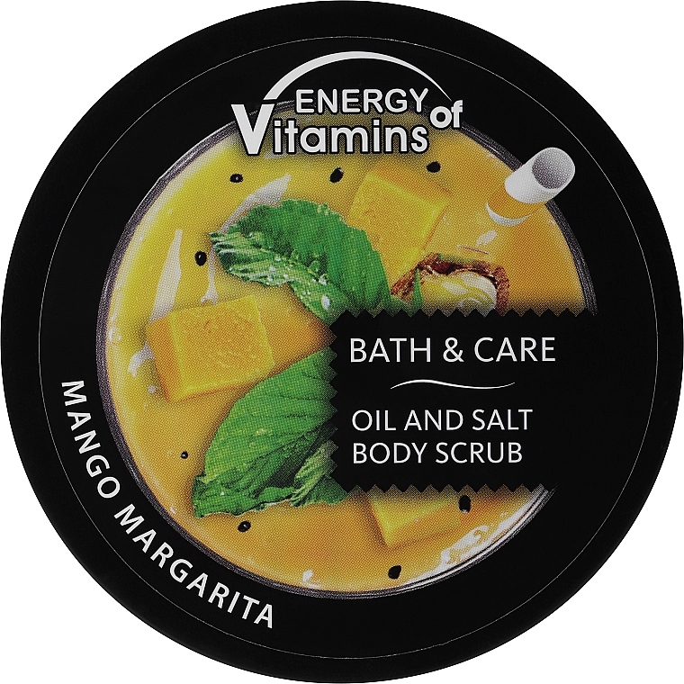 Масляно-солевой скраб для тела увлажняющий "Масло арганы & сочное манго" - Energy of Vitamins — фото N3