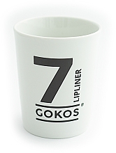 Парфумерія, косметика Склянка-підставка для пензлів і олівців "7 Lipliner" - Gokos Cup Numbers