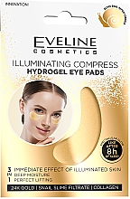 Парфумерія, косметика Освітлювальні гідрогелеві патчі під очі - Eveline Cosmetics 24K Gold Illuminating Compress Hydrogel Eye Pads