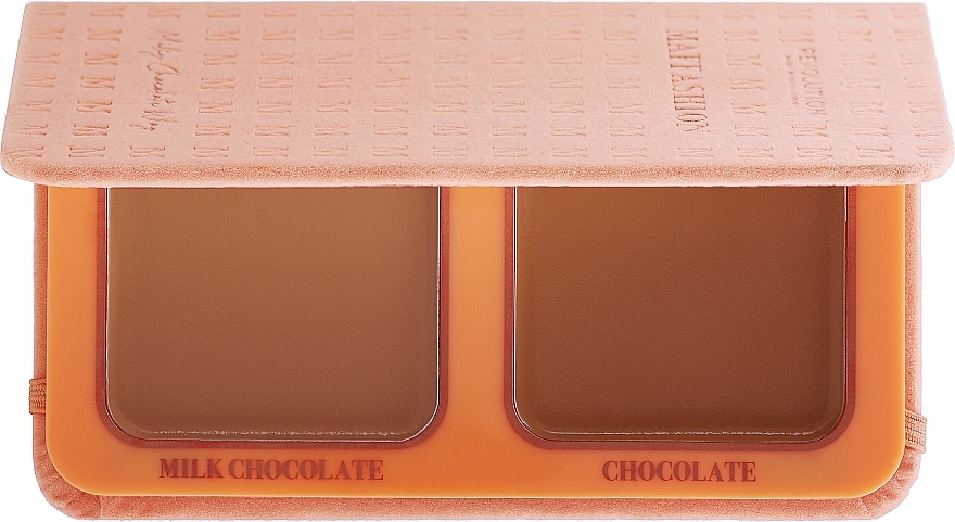 Бронзер для лица - Makeup Revolution Maffashion Milky Chocolate Way Cream Bronzer Duo — фото N1