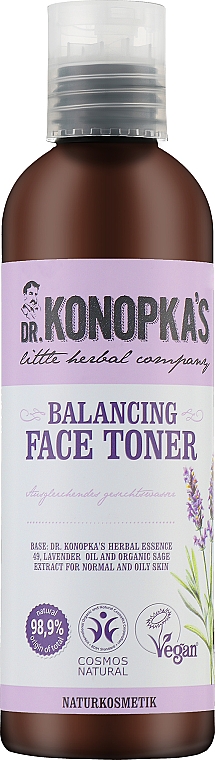 Тонік для обличчя балансувальний - Dr. Konopka's Face Balancing Toner — фото N1