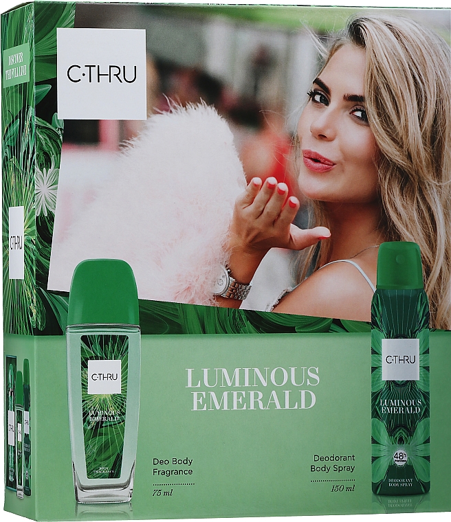 C-Thru Luminous Emerald - Набір варіант 1 (edt/75 ml + deo/150ml) — фото N1
