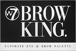Духи, Парфюмерия, косметика Палитра для бровей - W7 Brow King Ultimate Eye and Brow Palette