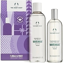 Духи, Парфюмерия, косметика Набор - The Body Shop Florals & Frost White Musk Treats (mist/100ml + sh/gel/250ml)