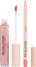 Набір для макіяжу губ  - Makeup Revolution Lip Contour Kit Queen (lip/gloss/3ml + lip/pencil/1g) — фото N2