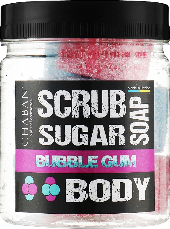 Мыло-скраб для тела "Bubble Gum" - Chaban Natural Cosmetics Soap Scrub — фото N1