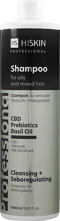 Шампунь для жирных волос - HiSkin CBD Shampoo For Oily Hair — фото N3