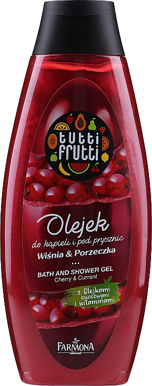 Гель для душа - Farmona Tutti Frutti Wisnia & Porzeczka Shower Gel — фото N1